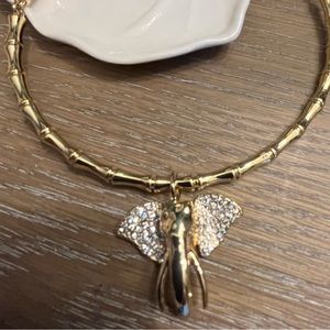 Lilly Pulitzer Glam Elephant Collar Necklace